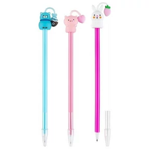 Golyóstoll Centrum Cute animals 0,7mm kék, vegyes eldobható
