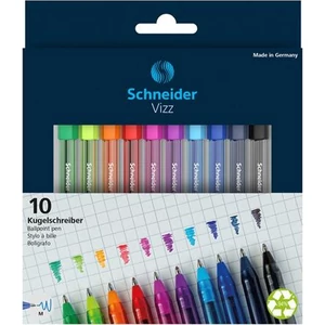 Golyóstoll készlet Schneider 0,5mm, kupakos, Vizz, vegyes színek TSCVIZZV9