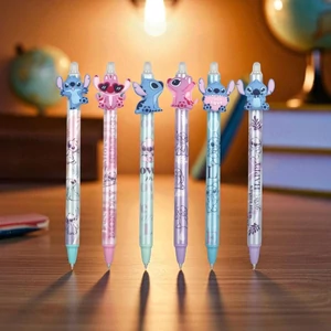 Golyóstoll radírozható Stitch Pasztell kék íráskép Colorino