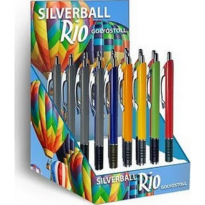 Golyóstoll RIO vegyes SilverBall nyomógombos