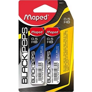 Grafitbél 0,5' HB Maped 0,5mm Black Peps 12szál/tubus Írószerek MAPED 559610