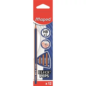 Grafitceruza HB Maped háromszögletű Black Peps Navy Grafitceruzák radírvég nélkül