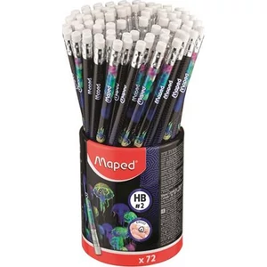 Grafitceruza HB Maped radírral, Deepsea Paradise háromszögletű