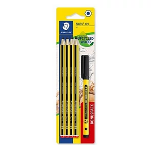 Grafitceruza készlet Staedtler tűfilccel, HB, hatszögletű, Noris 120 8+1 db