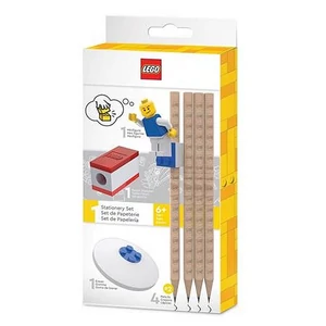 Grafitceruza szett LEGO hegyezővel, radírral, mini figurával