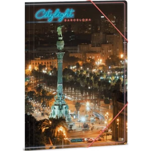 Gumis mappa A4 Ars Una 24' City light-Barcelona (5441) 50214419