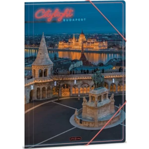 Gumis mappa A4 Ars Una 24' City light-Budapest (5437) 50214372