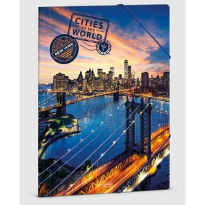 Gumis mappa A4 Ars Una Cities-New York (5312) 23 50213122 prémium