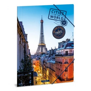 Gumis mappa A4 Ars Una Cities-Paris (5240) 22 50212378 prémium