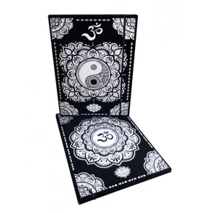 Gumis mappa A4 Colorvelvet MANDALA flokkolt felületű, színezhető 12-es filctoll készlettel CT31