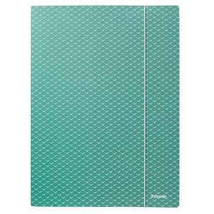 Gumis mappa A4 Esselte karton, Colour`Breeze, zöld E628493