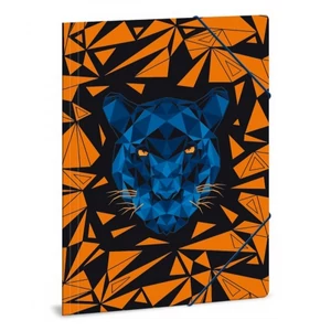 Gumis mappa A4 párducos Black Panther 21' 50210824 prémium, gumis dosszié
