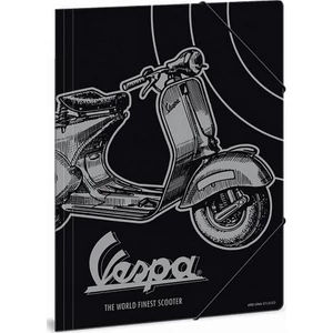 Gumis mappa A4 motor Vespa - robogó 19' Ars Una 90218781 prémium, gumis dosszié