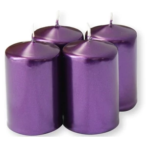 Adventi gyertya metál intenzív Lila 4x4x6cm darabos! a termék ára 1db-ra értendő!