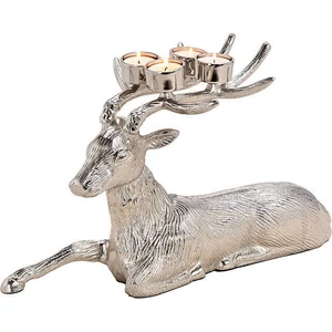 Gyertyatartó adventi szarva 20 Fém 46x28x20cm 4db mécsestartóval exkluzív különleges termék