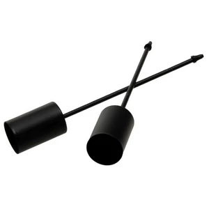 Gyertyatartó betűzős fekete 2,5 cm/12 cm 4db/csomag
