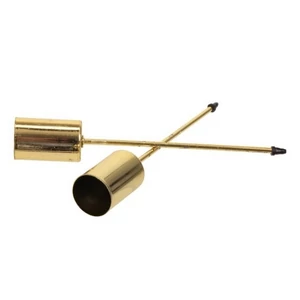 Gyertyatartó betűzős arany 2,5 cm/12 cm 4db/csomag