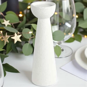 Gyertyatartó fehér mécsestartó Candleh rd Mikela S white DST53