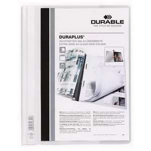 Gyorsfűző A4 Durable széles, panorámás, fehér DB257902