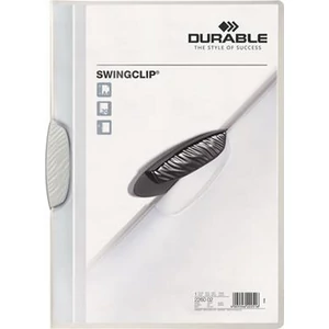 Gyorsfűző klipes A4 Durable fehér DB226002