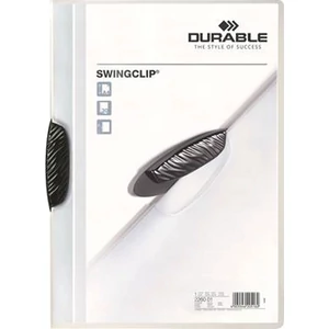 Gyorsfűző klipes A4 Durable fekete DB226001