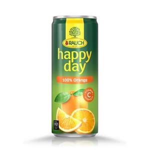 Gyümölcslé 100% 0,33l dobozos RAUCH Happy day Orange