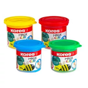 Gyurma 160g Kores Levegőre Száradó, 4 Szín, Magic Clay