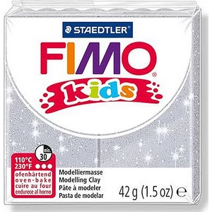 Gyurma 42 g Fimo égethető Kids glitteres ezüst FM8030812