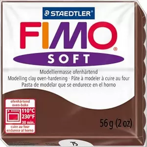 Gyurma 56 g Fimo égethető Soft csokoládé