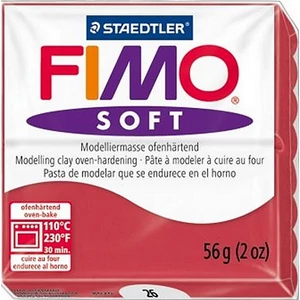 Gyurma 56 g Fimo égethető Soft meggy piros FM802026