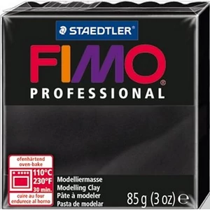Gyurma 85 g Fimo égethető Professional fekete FM80049
