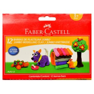 Faber-Castell gyurma Jumbo 12db plasztik élénk színek prémium minőségű termék 120811