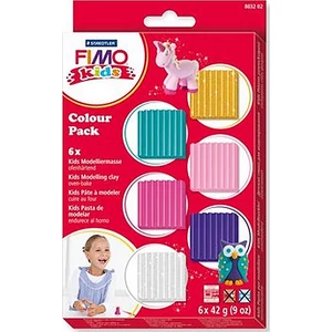 Gyurma készlet 6x42 g Fimo égethető lányoknak Kids Color Pack 6szín FM803202