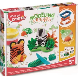 Gyurma készlet Maped levegőre száradó, MAPED CREATIV, Modelin Friends Wild, vadvilág