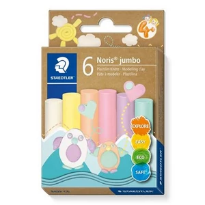 Gyurma készlet modellező STAEDTLER Noris jumbo 842 6 különböző pasztell szín