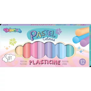 Gyurma készlet 12-es Pasztell kerek puha 12szín