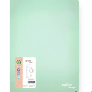 Gyűrűskönyv 4 gyűrűs 35mm PP SoftTouch menta zöld