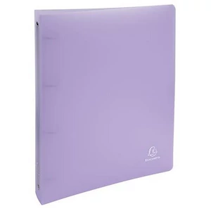 Gyűrűskönyv A4 4 gyűrű, 40 mm, PP, EXACOMPTA pasztell lila