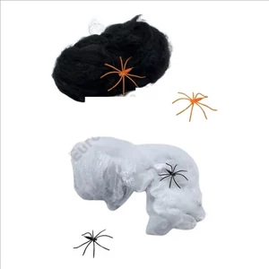 Halloween dekor Pókháló pókokkal 2 színben