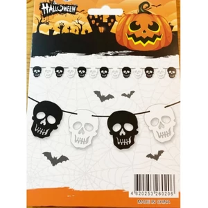 Halloween füzér koponya 3m