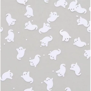 Halloween konfetti dekor 21' szellem formájú, 1,3x1,8cm, 15g