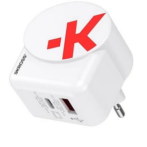 Hálózati töltő 1xUSB-A 1xUSB-C PD 45W GaN USB-C kábel SKROSS