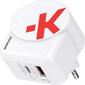 Hálózati töltő 1xUSB-A 1xUSB-C PD 65W GaN USB-C kábel SKROSS