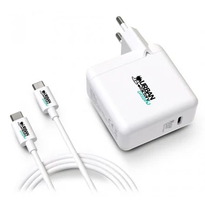 Hálózati töltő 1xUSB-C (65W) USB-C–USB-C kábel URBAN FACTORY