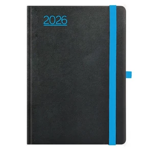 Határidőnapló Nero 2026 N021 A5 Napi Fekete-Kék Toptimer 2026 kollekció!