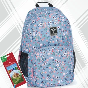 Ars Una hátizsák 24'' AU-14 Pearl Blossom blue (5376) 55843768 Praktikus kamaszoknak zsebbel l