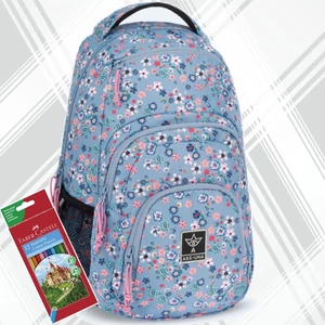 Ars Una hátizsák 24'' AU-2 25LPearl Blossom blue (5376) 54853768 Praktikus kamaszoknak zsebbel l