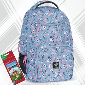 Ars Una hátizsák 24'' AU-6 26L Pearl Blossom blue 3év garancia 55043762 Praktikus kamaszoknak zsebbel l