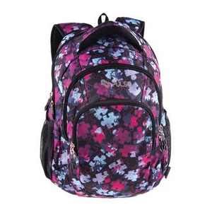 Hátizsák Pulse média csatlakozóval Teens Black Puzzle PLS122284L