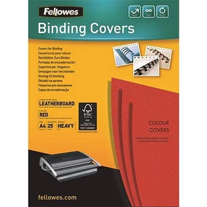 Hátlap Fellowes Delta A4 250 g matt piros 25 db/csom IFW53737